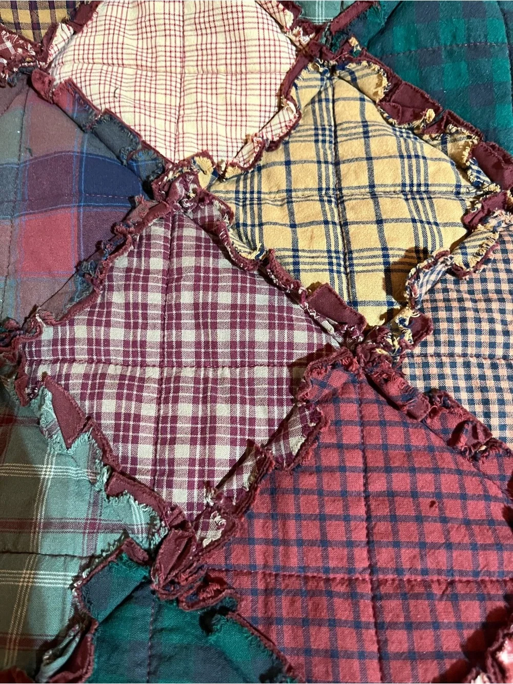 Donna Sharp King Campfire Ragged Quilt 3 pc Set
